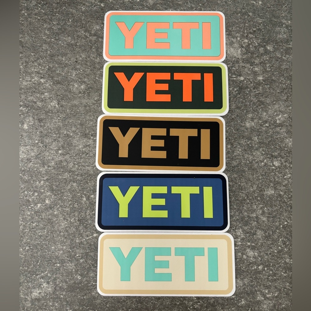 5 Yeti Stickers